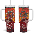 NAIDOC Week 2026 Tumbler With Handle 50 Years of Deadly Aboriginal Dot Art