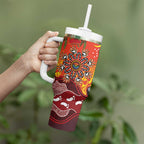 NAIDOC Week 2026 Tumbler With Handle 50 Years of Deadly Aboriginal Dot Art