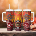 NAIDOC Week 2026 Tumbler With Handle 50 Years of Deadly Aboriginal Dot Art