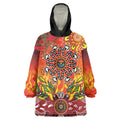 NAIDOC Week 2026 Wearable Blanket Hoodie 50 Years of Deadly Aboriginal Dot Art