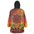 NAIDOC Week 2026 Wearable Blanket Hoodie 50 Years of Deadly Aboriginal Dot Art