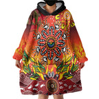 NAIDOC Week 2026 Wearable Blanket Hoodie 50 Years of Deadly Aboriginal Dot Art