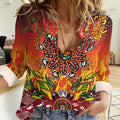 NAIDOC Week 2026 Women Casual Shirt 50 Years of Deadly Aboriginal Dot Art