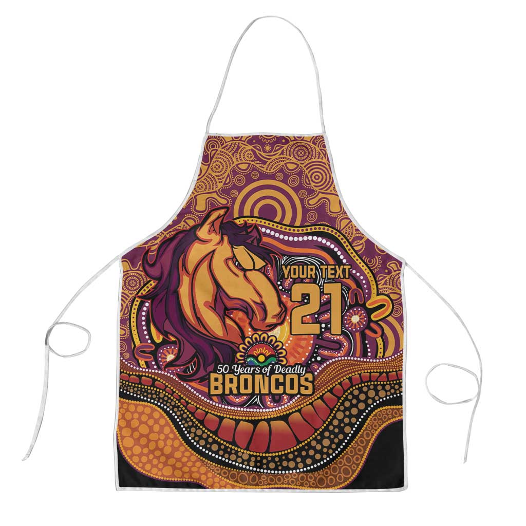 Custom Broncos Honouring First Nations Apron NAIDOC 2026 Deadly 50 Years