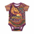 Custom Broncos Honouring First Nations Baby Onesie NAIDOC 2026 Deadly 50 Years