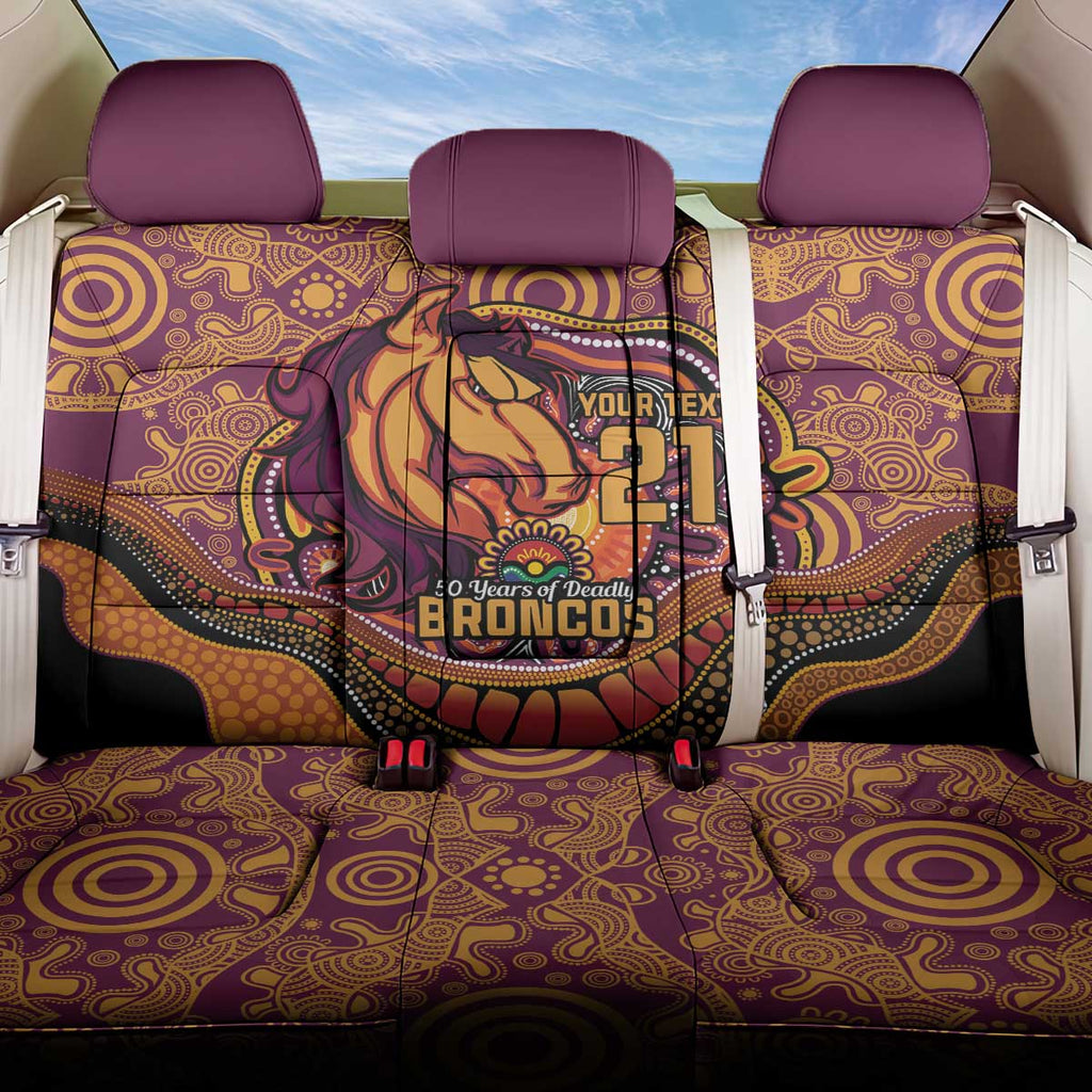 Custom Broncos Honouring First Nations Back Car Seat Cover NAIDOC 2026 Deadly 50 Years