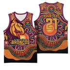 Custom Broncos Honouring First Nations Basketball Jersey NAIDOC 2026 Deadly 50 Years