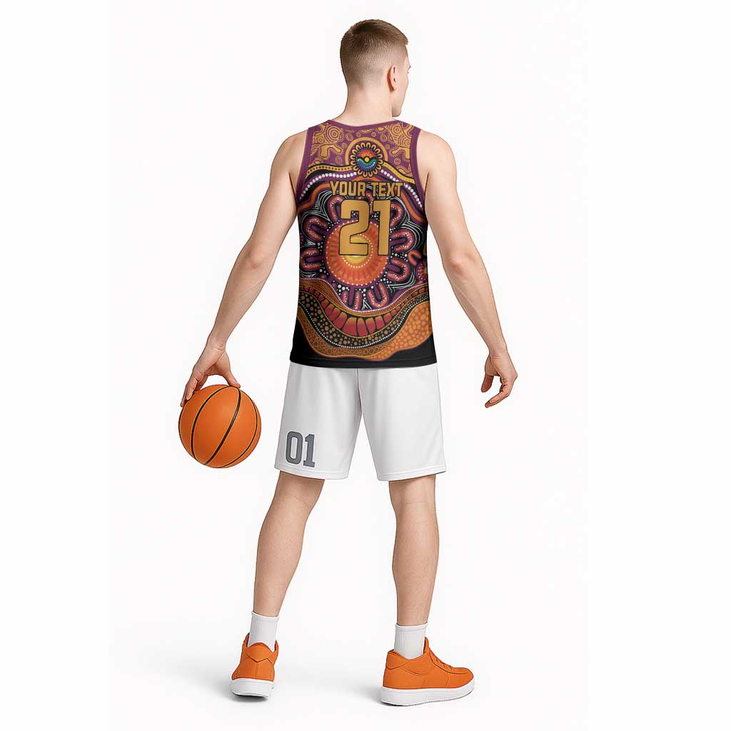 Custom Broncos Honouring First Nations Basketball Jersey NAIDOC 2026 Deadly 50 Years