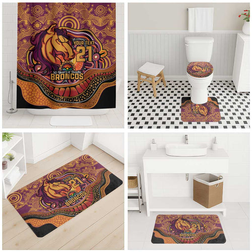 Custom Broncos Honouring First Nations Bathroom Set NAIDOC 2026 Deadly 50 Years