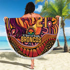 Custom Broncos Honouring First Nations Beach Blanket NAIDOC 2026 Deadly 50 Years