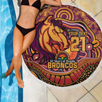 Custom Broncos Honouring First Nations Beach Blanket NAIDOC 2026 Deadly 50 Years