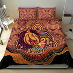 Custom Broncos Honouring First Nations Bedding Set NAIDOC 2026 Deadly 50 Years