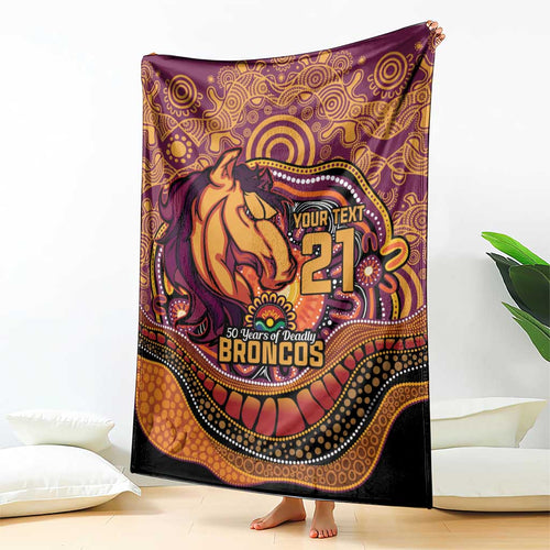Custom Broncos Honouring First Nations Blanket NAIDOC 2026 Deadly 50 Years