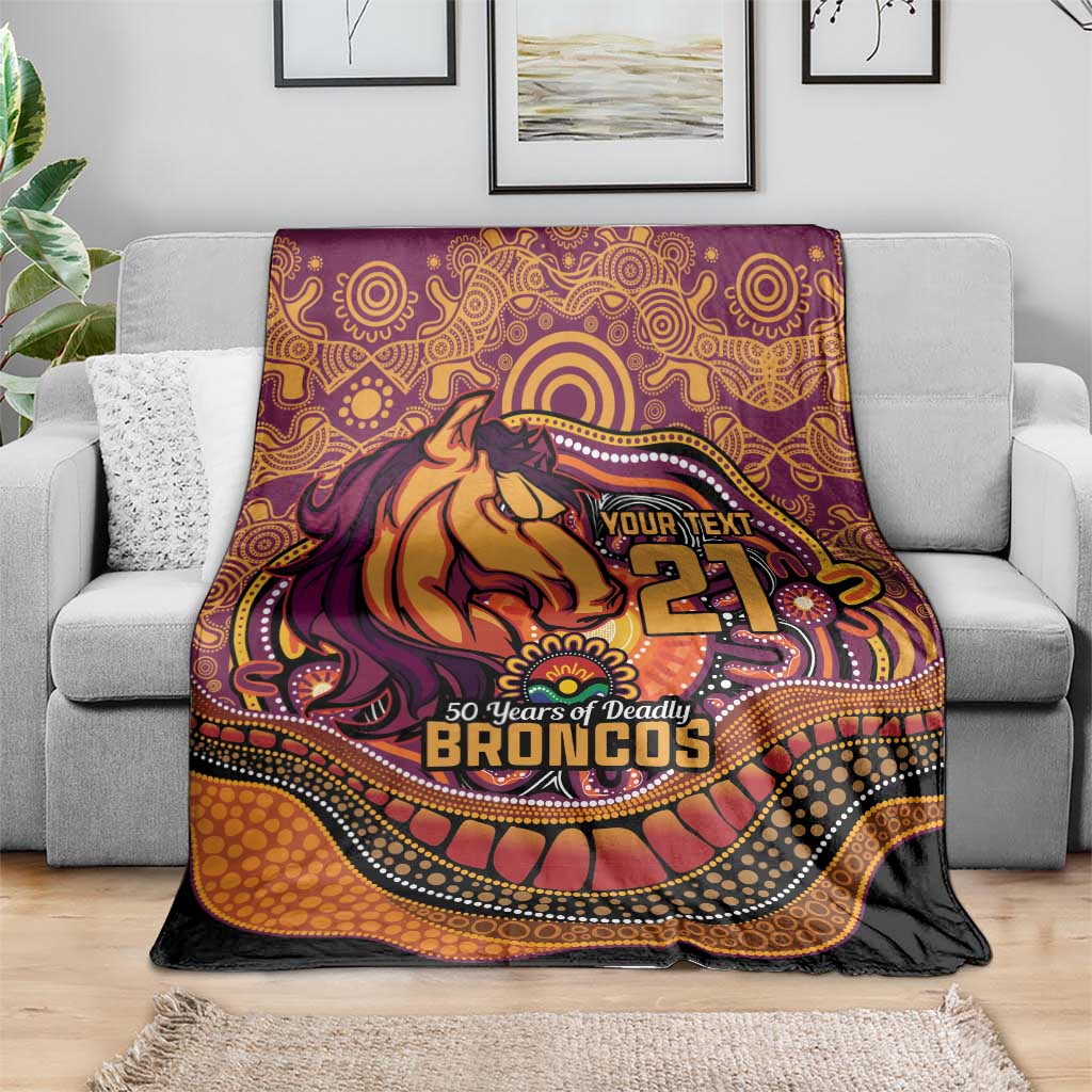Custom Broncos Honouring First Nations Blanket NAIDOC 2026 Deadly 50 Years