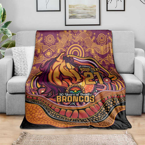 Custom Broncos Honouring First Nations Blanket NAIDOC 2026 Deadly 50 Years