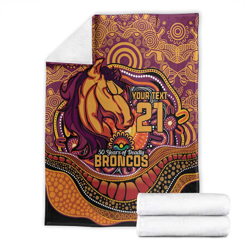 Custom Broncos Honouring First Nations Blanket NAIDOC 2026 Deadly 50 Years