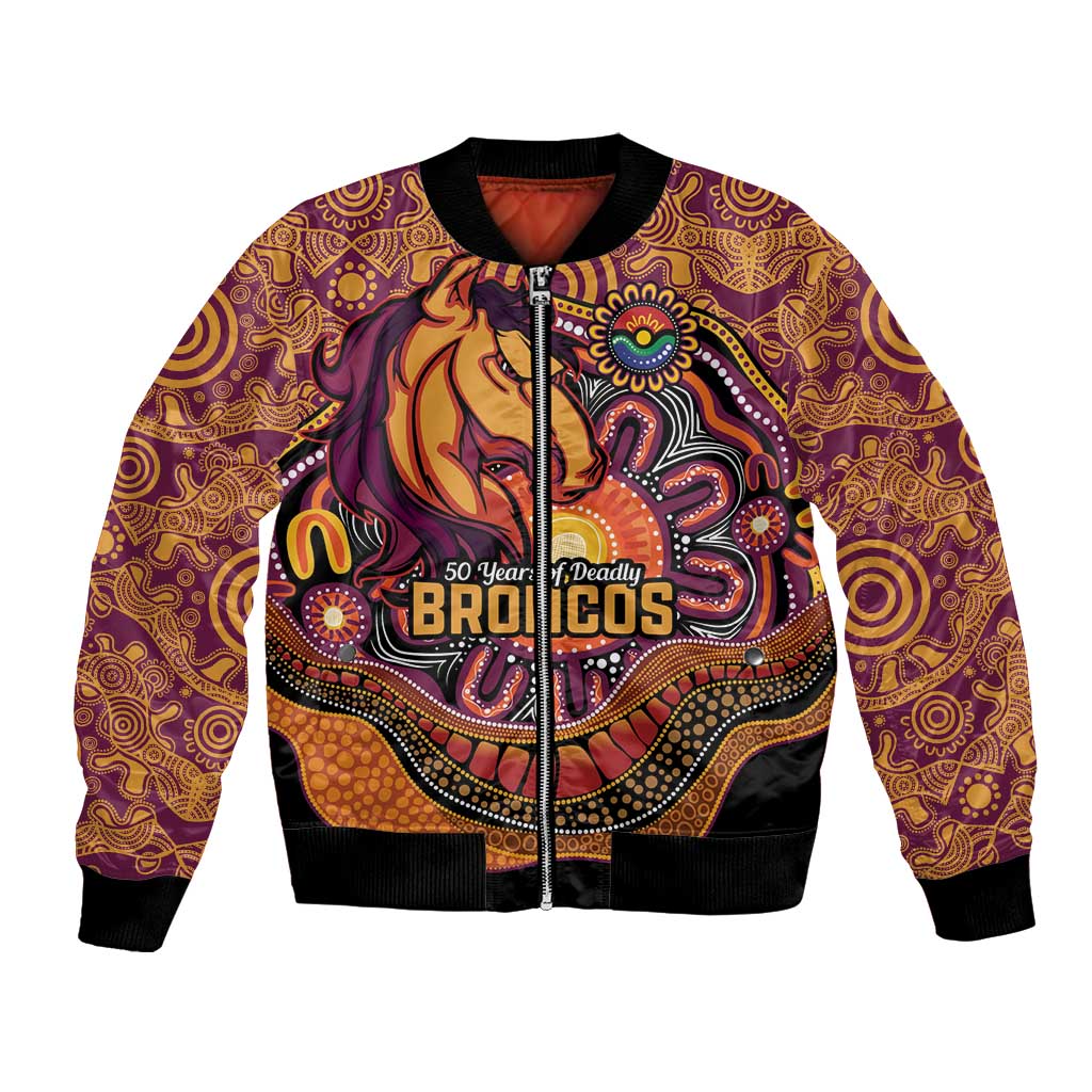 Custom Broncos Honouring First Nations Bomber Jacket NAIDOC 2026 Deadly 50 Years