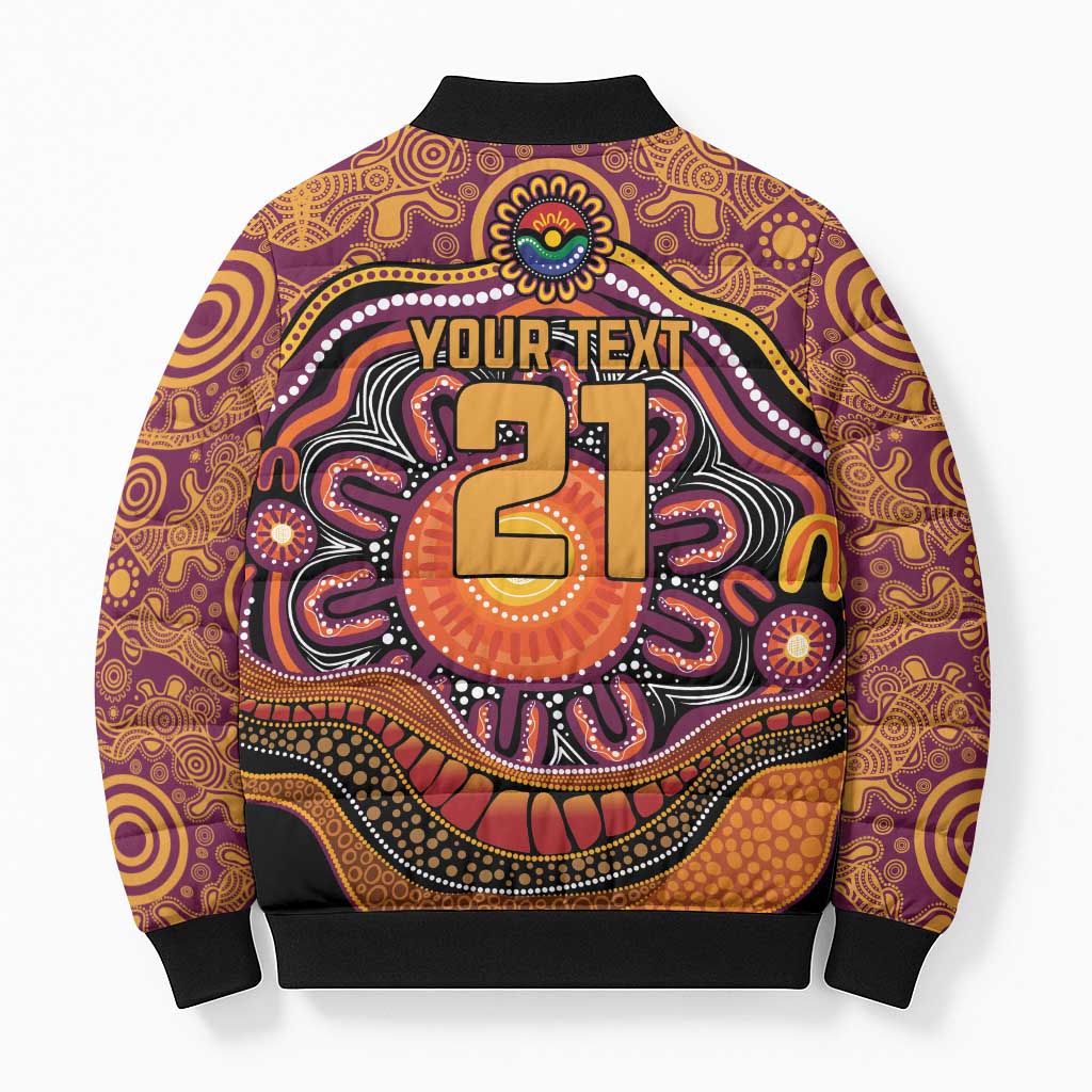 Custom Broncos Honouring First Nations Bomber Puffer Jacket NAIDOC 2026 Deadly 50 Years