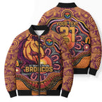 Custom Broncos Honouring First Nations Bomber Puffer Jacket NAIDOC 2026 Deadly 50 Years