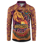 Custom Broncos Honouring First Nations Button Sweatshirt NAIDOC 2026 Deadly 50 Years