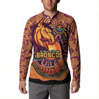 Custom Broncos Honouring First Nations Button Sweatshirt NAIDOC 2026 Deadly 50 Years