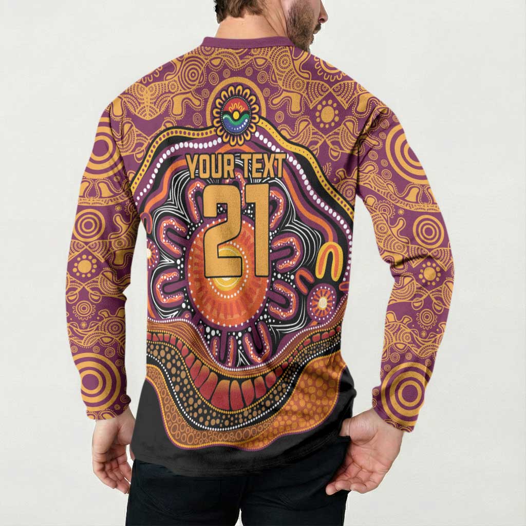 Custom Broncos Honouring First Nations Button Sweatshirt NAIDOC 2026 Deadly 50 Years