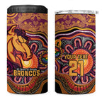 Custom Broncos Honouring First Nations 4 in 1 Can Cooler Tumbler NAIDOC 2026 Deadly 50 Years