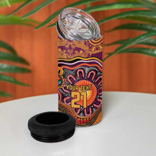 Custom Broncos Honouring First Nations 4 in 1 Can Cooler Tumbler NAIDOC 2026 Deadly 50 Years
