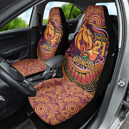 Custom Broncos Honouring First Nations Car Seat Cover NAIDOC 2026 Deadly 50 Years