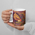 Custom Broncos Honouring First Nations Ceramic Mug NAIDOC 2026 Deadly 50 Years