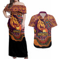 Custom Broncos Honouring First Nations Couples Matching Off Shoulder Maxi Dress and Hawaiian Shirt NAIDOC 2026 Deadly 50 Years