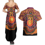 Custom Broncos Honouring First Nations Couples Matching Summer Maxi Dress and Hawaiian Shirt NAIDOC 2026 Deadly 50 Years