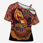 Custom Broncos Honouring First Nations Cross Shoulder Shirt NAIDOC 2026 Deadly 50 Years