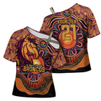 Custom Broncos Honouring First Nations Cross Shoulder Shirt NAIDOC 2026 Deadly 50 Years