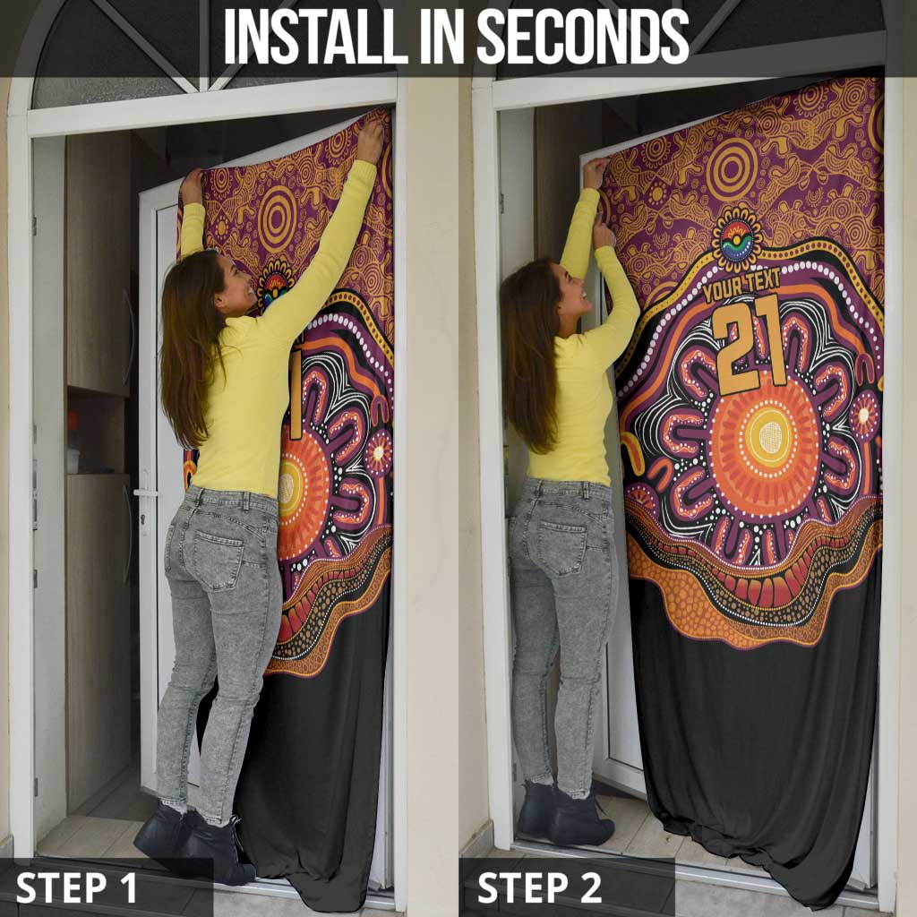 Custom Broncos Honouring First Nations Door Cover NAIDOC 2026 Deadly 50 Years