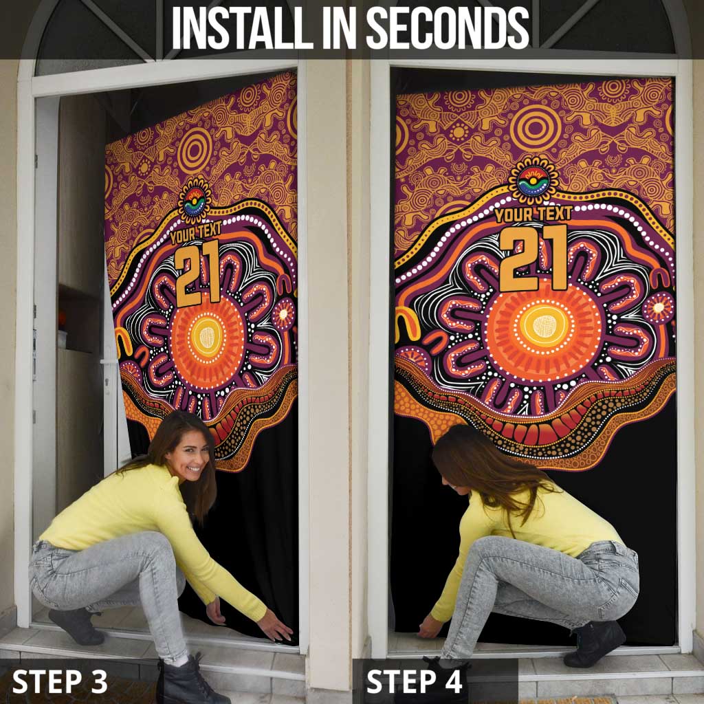 Custom Broncos Honouring First Nations Door Cover NAIDOC 2026 Deadly 50 Years
