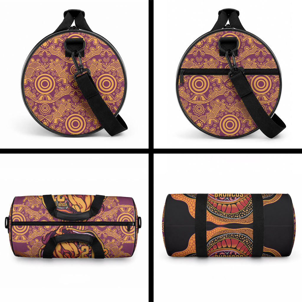 Custom Broncos Honouring First Nations Duffle Bag NAIDOC 2026 Deadly 50 Years