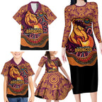 Custom Broncos Honouring First Nations Family Matching Long Sleeve Bodycon Dress and Hawaiian Shirt NAIDOC 2026 Deadly 50 Years
