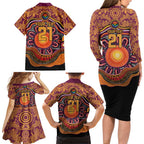 Custom Broncos Honouring First Nations Family Matching Long Sleeve Bodycon Dress and Hawaiian Shirt NAIDOC 2026 Deadly 50 Years