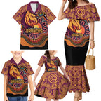 Custom Broncos Honouring First Nations Family Matching Mermaid Dress and Hawaiian Shirt NAIDOC 2026 Deadly 50 Years