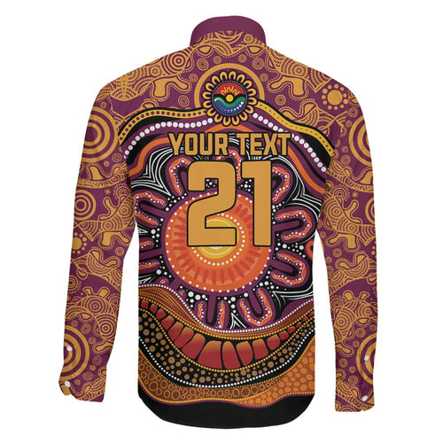 Custom Broncos Honouring First Nations Family Matching Mermaid Dress and Hawaiian Shirt NAIDOC 2026 Deadly 50 Years