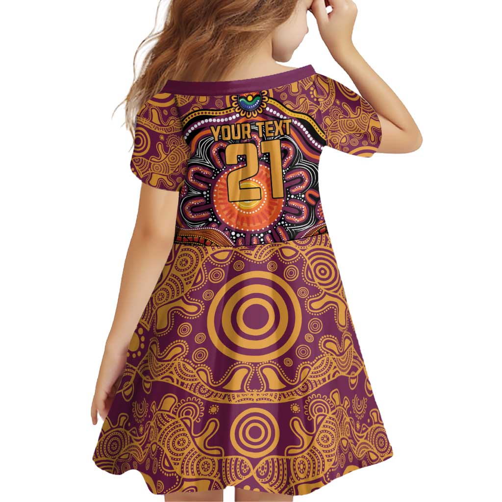 Custom Broncos Honouring First Nations Family Matching Off Shoulder Maxi Dress and Hawaiian Shirt NAIDOC 2026 Deadly 50 Years