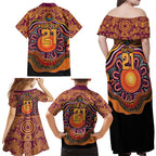 Custom Broncos Honouring First Nations Family Matching Off Shoulder Maxi Dress and Hawaiian Shirt NAIDOC 2026 Deadly 50 Years