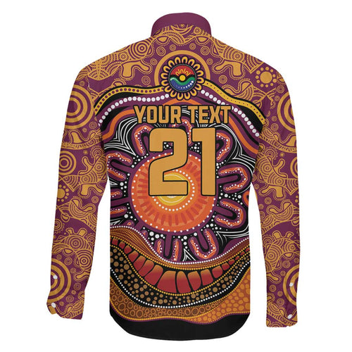 Custom Broncos Honouring First Nations Family Matching Short Sleeve Bodycon Dress and Hawaiian Shirt NAIDOC 2026 Deadly 50 Years