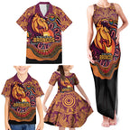 Custom Broncos Honouring First Nations Family Matching Tank Maxi Dress and Hawaiian Shirt NAIDOC 2026 Deadly 50 Years