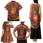 Custom Broncos Honouring First Nations Family Matching Tank Maxi Dress and Hawaiian Shirt NAIDOC 2026 Deadly 50 Years