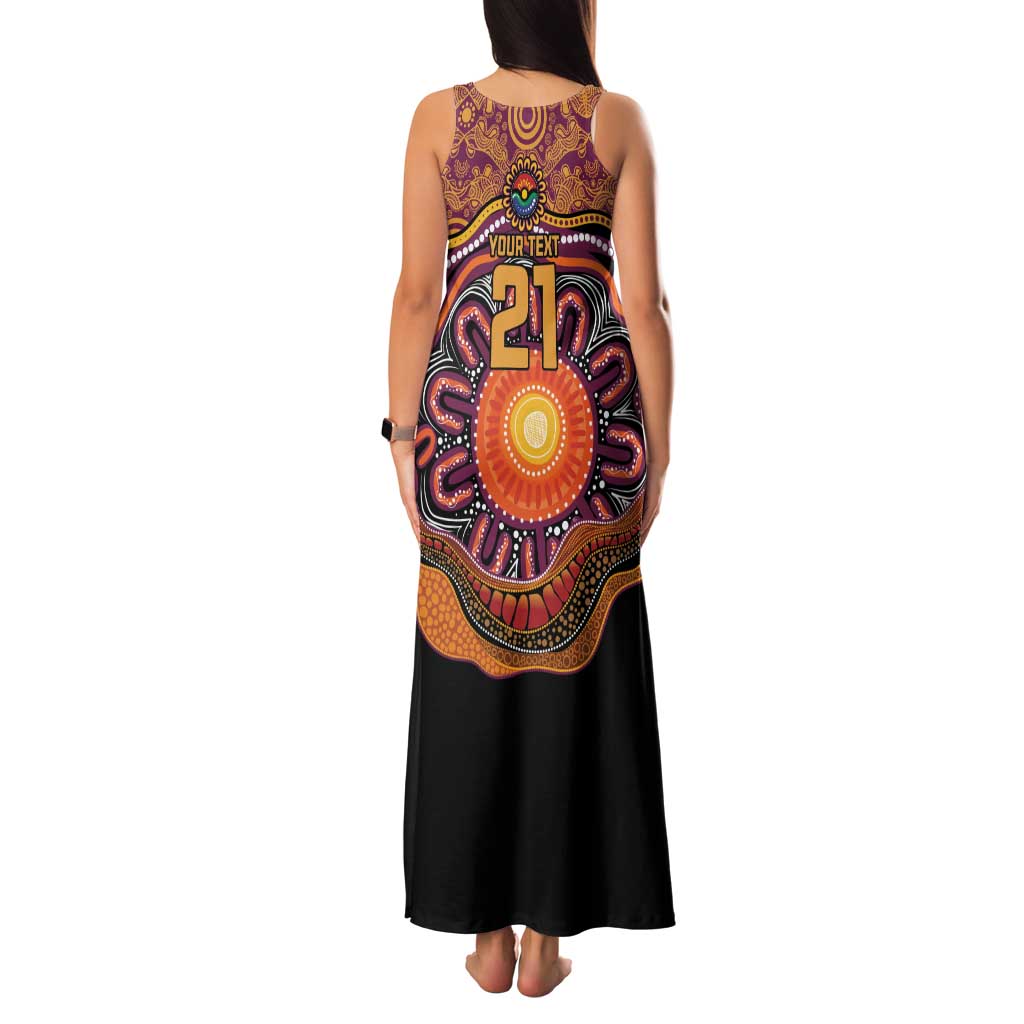 Custom Broncos Honouring First Nations Family Matching Tank Maxi Dress and Hawaiian Shirt NAIDOC 2026 Deadly 50 Years