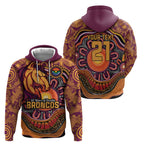 Custom Broncos Honouring First Nations Hoodie NAIDOC 2026 Deadly 50 Years
