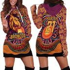 Custom Broncos Honouring First Nations Hoodie Dress NAIDOC 2026 Deadly 50 Years