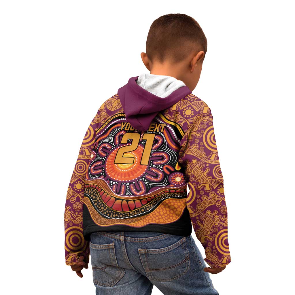 Custom Broncos Honouring First Nations Kid Hoodie NAIDOC 2026 Deadly 50 Years